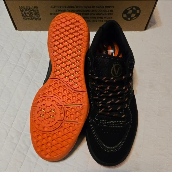 Vans Rowan 2 Skate Men Size 7 Spitfire Pro Impactwaffle Black and Orange 112025 - Picture 5 of 12